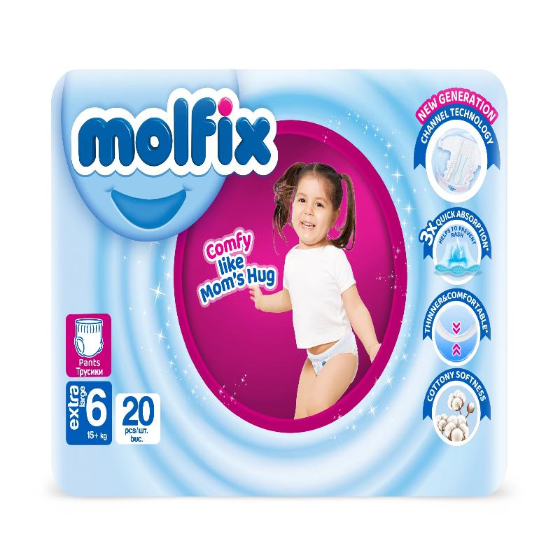 MOLFIX Трусики "6" e.large 15+ кг TWIN 20 шт//4